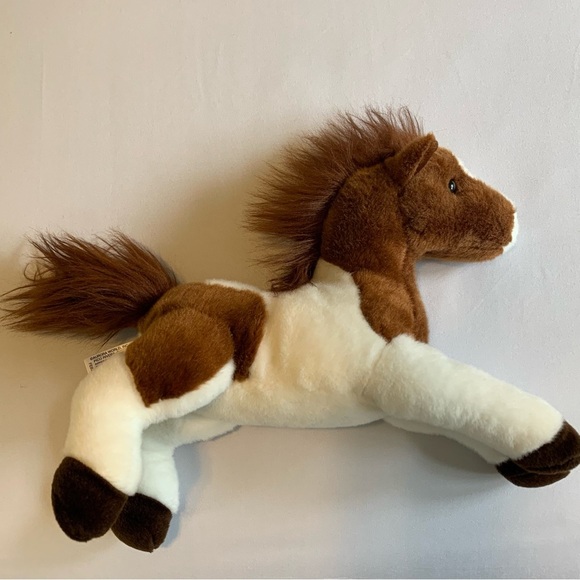 Plush Aurora Pinto Pony Horse Brown/White 2019 - Picture 7 of 13